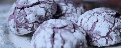 Ube Crinkle Cookies Recipe